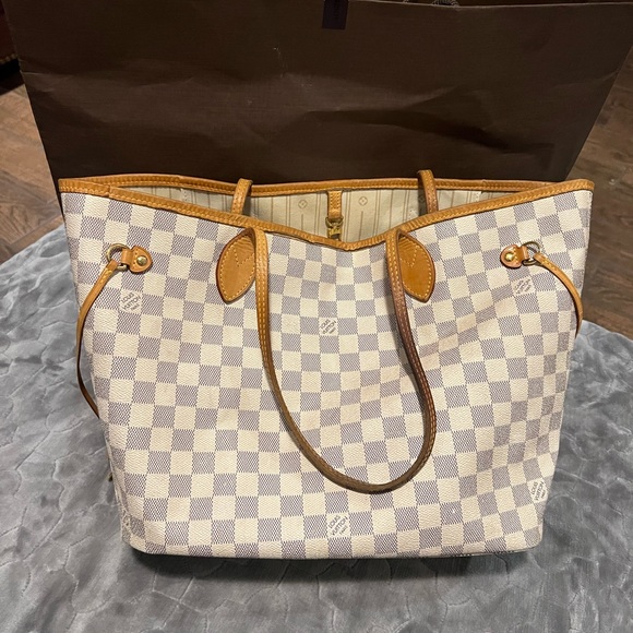 Louis Vuitton Neverfull Damier Azur MM